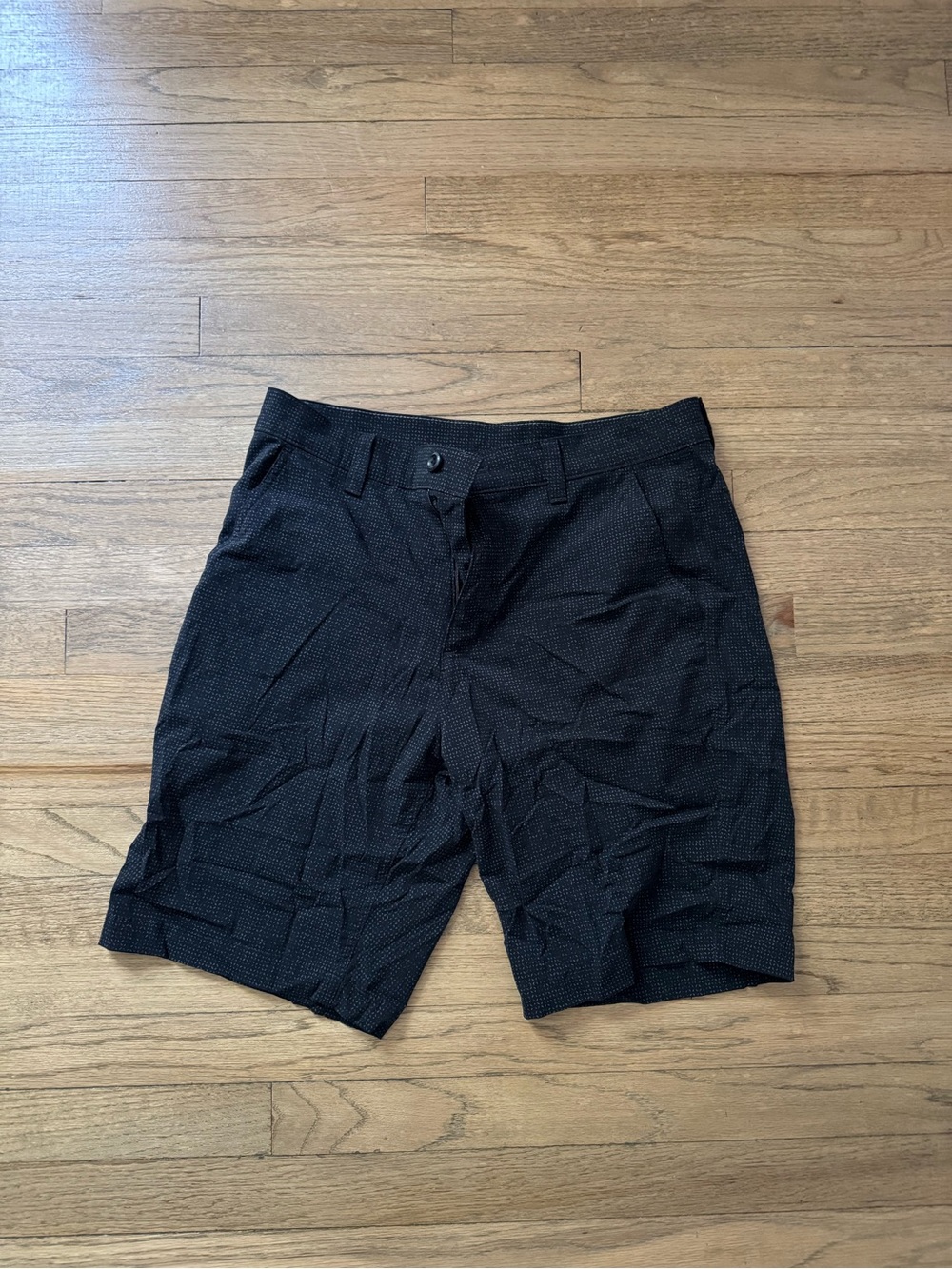 Eddie Bauer Black Flat-Front Men's Shorts
